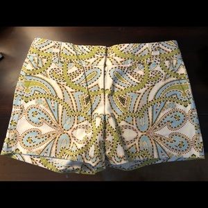 Never Worn JCrew paisley shorts with pockets